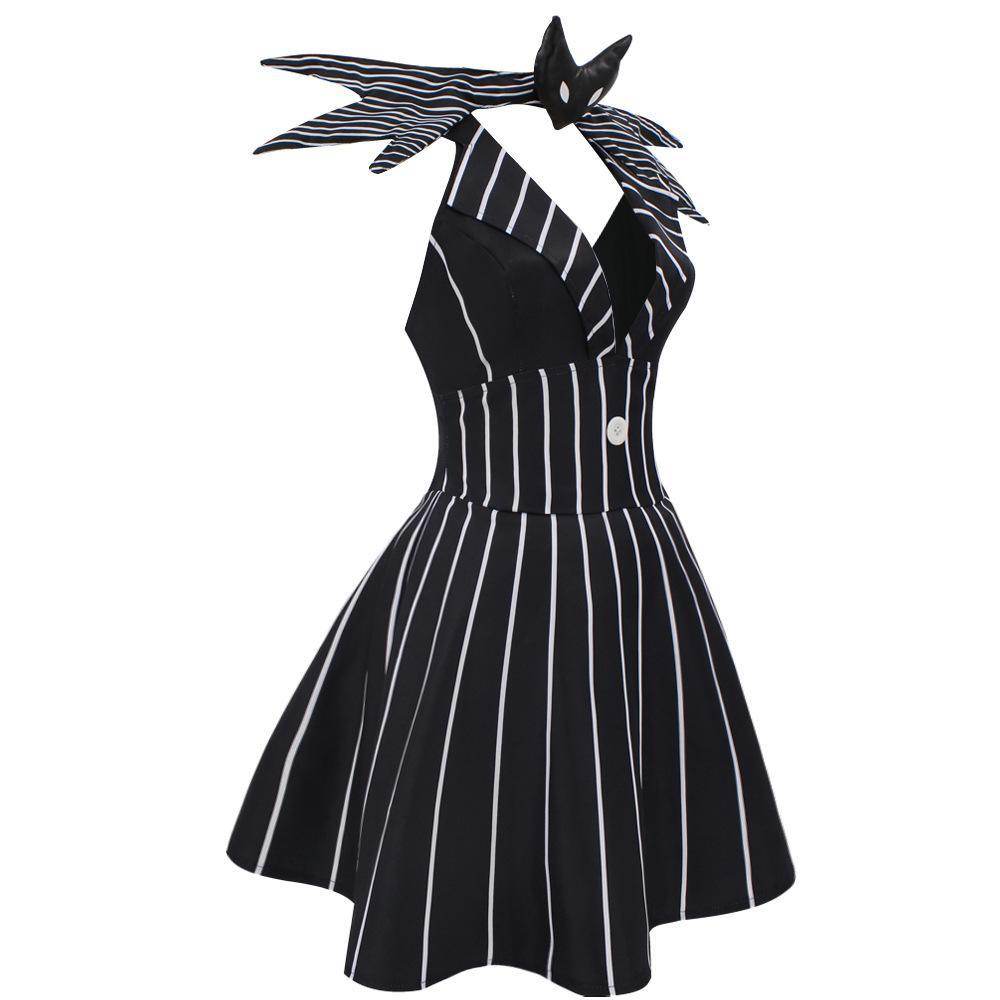 jack skellington costume Dress Nightmare Before Christmas For Women - Ecosfun