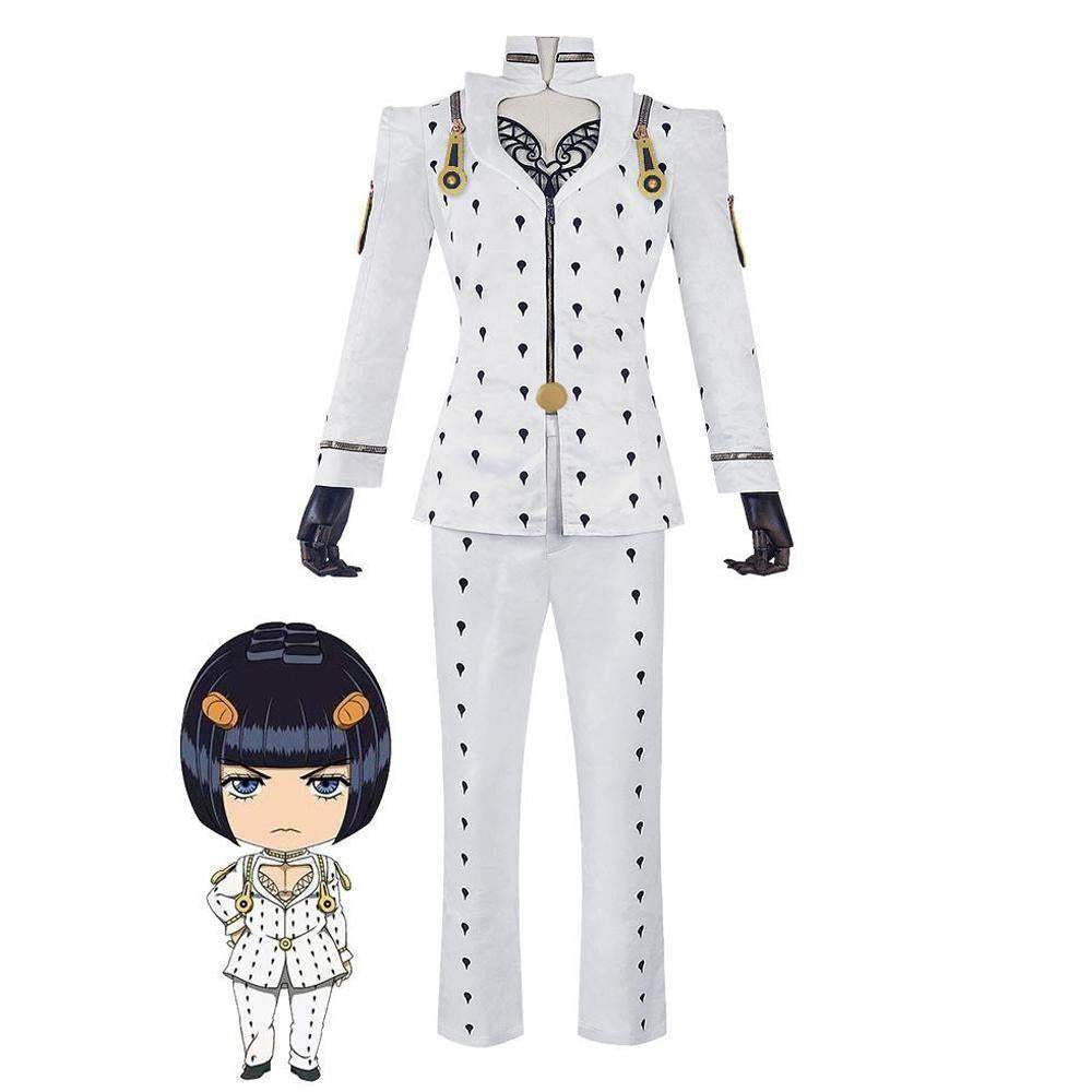 JoJo's Bizarre Adventure Cosplay Costume JoJo Wind Halloween Carnival Anime Suit Outfit Sets Dress Up For Adults - Ecosfun