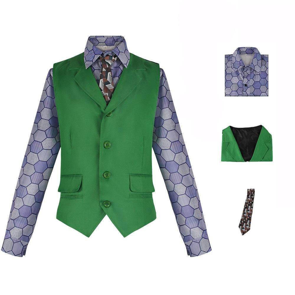 Joker Costume Heath Ledger Dark Knight Arthur Fleck Cosplay Shirt - Ecosfun