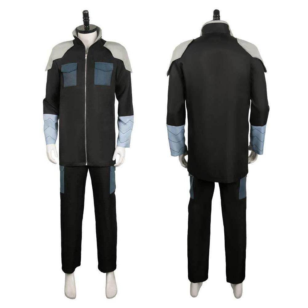 Kaiju No. 8 Soshiro Hoshina Black Team Uniform Cosplay Costume Male Role Play Outfit - Ecosfun