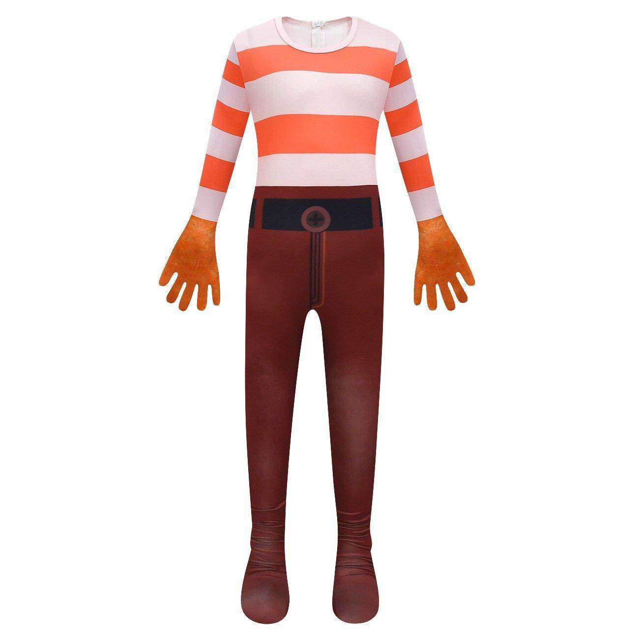 Kids' Inside Out Anxiety Kigurumi Cosplay Costume Bodysuit with Mask - Ecosfun