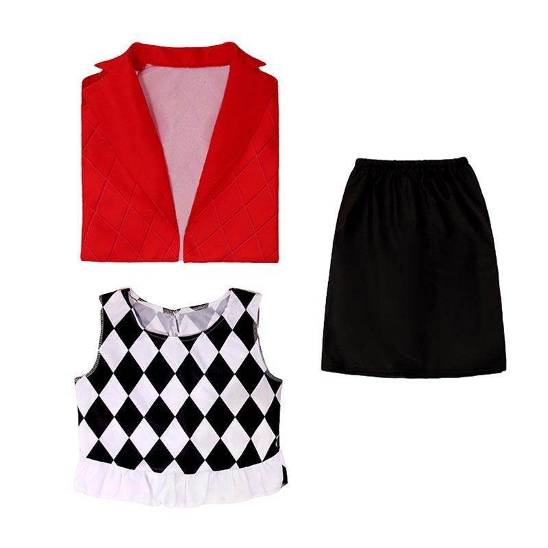 Kids Joker 2 Costume Double Delusion Role Playing Harley Quinn Cosplay Halloween - Ecosfun