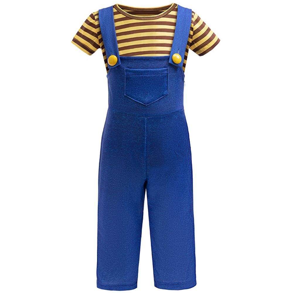 Kids Minions Cosplay Costume Boys' Suspender Outfit for Halloween Parties - Ecosfun