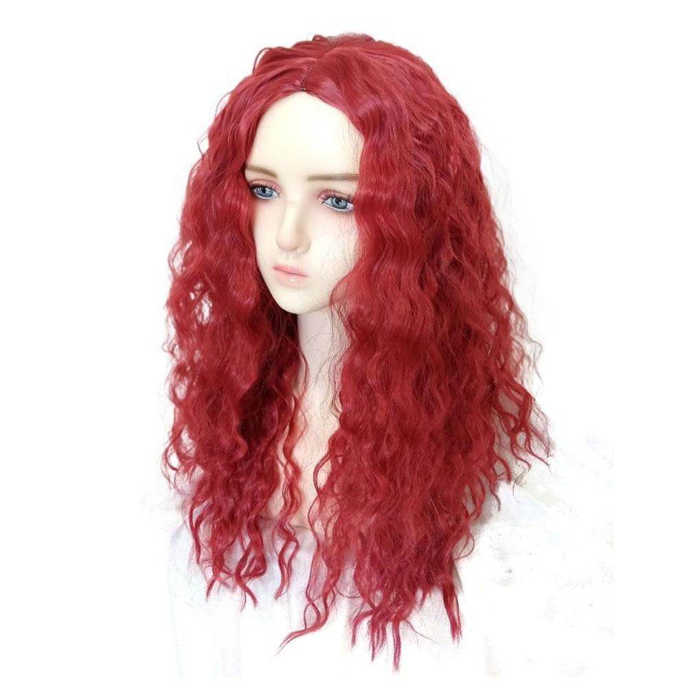 Kids' Uliana Costume Blue and Red Wig - Descendants 4: The Rise of Red - Ecosfun
