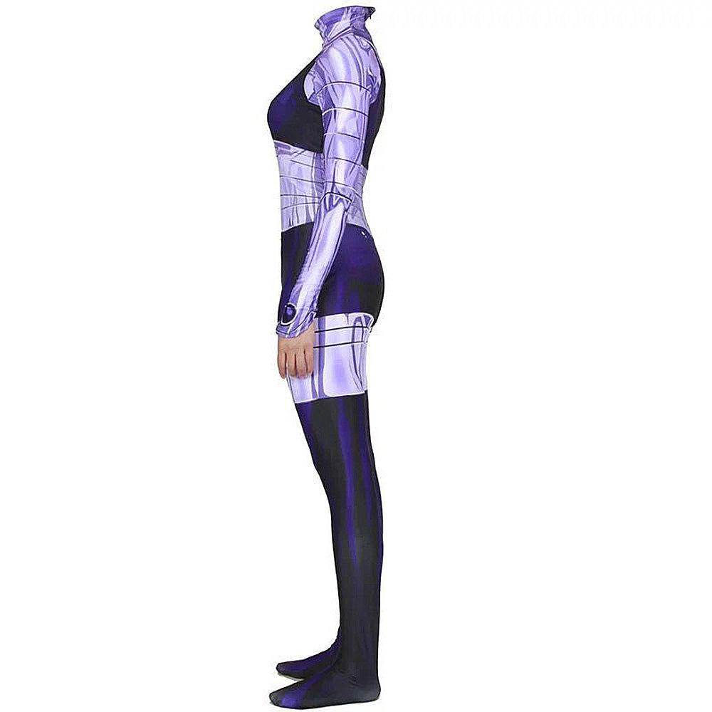 Komand'r Blackfire Costume Jumpsuit Bodysuit Titans Cosplay Halloween - Ecosfun