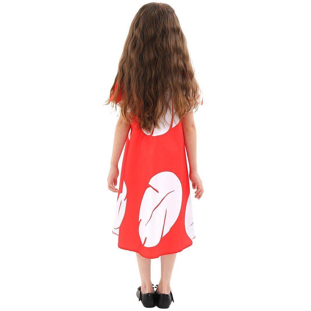 Lilo Stitch stage dress cosplay costume Lilo Red Dress Leaf Dress - Ecosfun