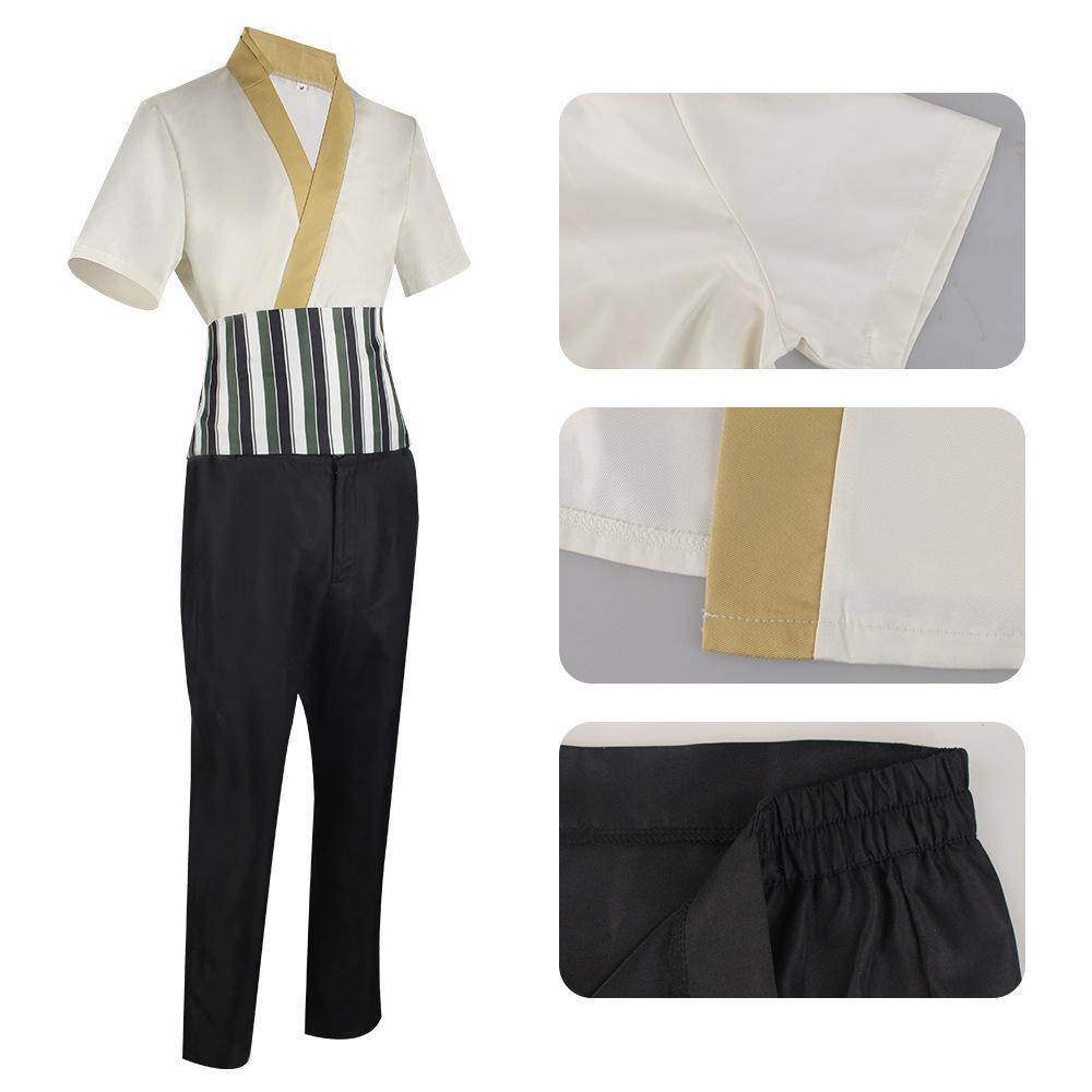 live Movie One Piece Roronoa Zoro Cosplay Costume Whole Set - Ecosfun
