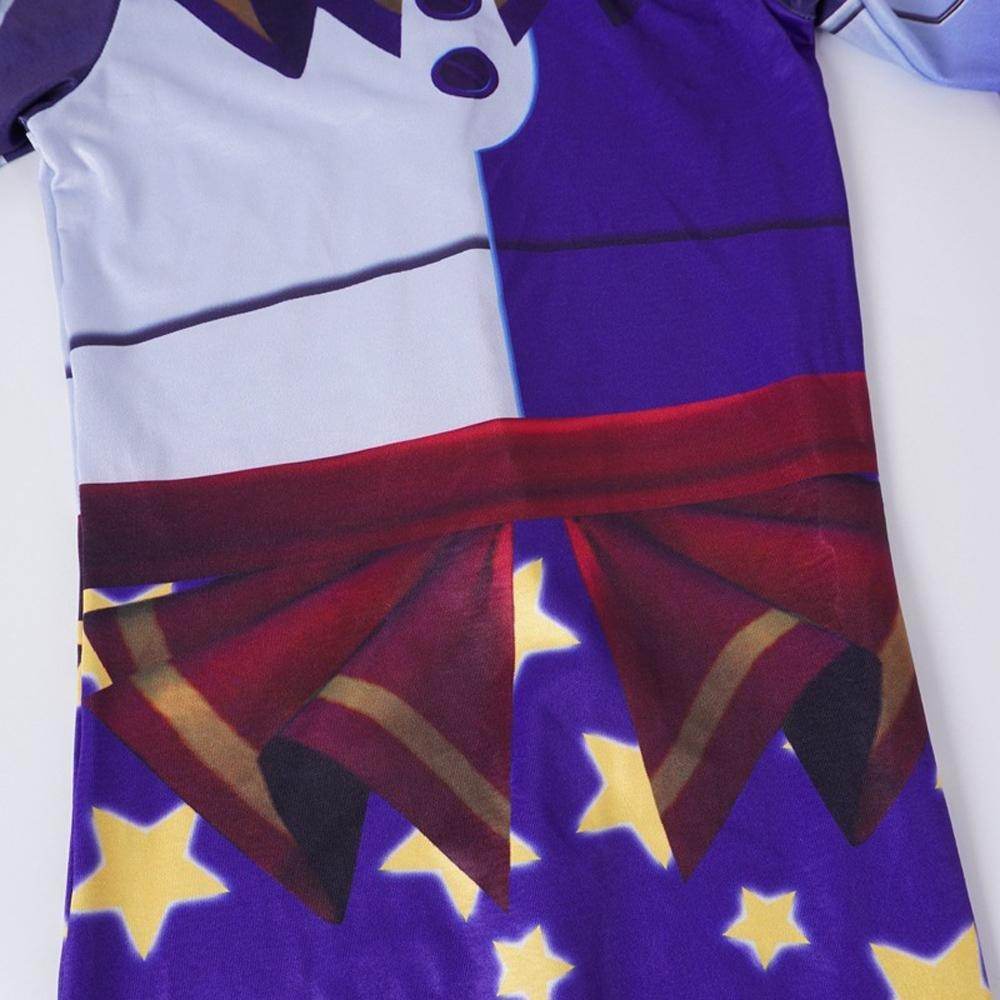Moondrop Sundrop FNFA Cosplay Costume Outfit Sun Moon Clown Costume Halloween for Kids - Ecosfun
