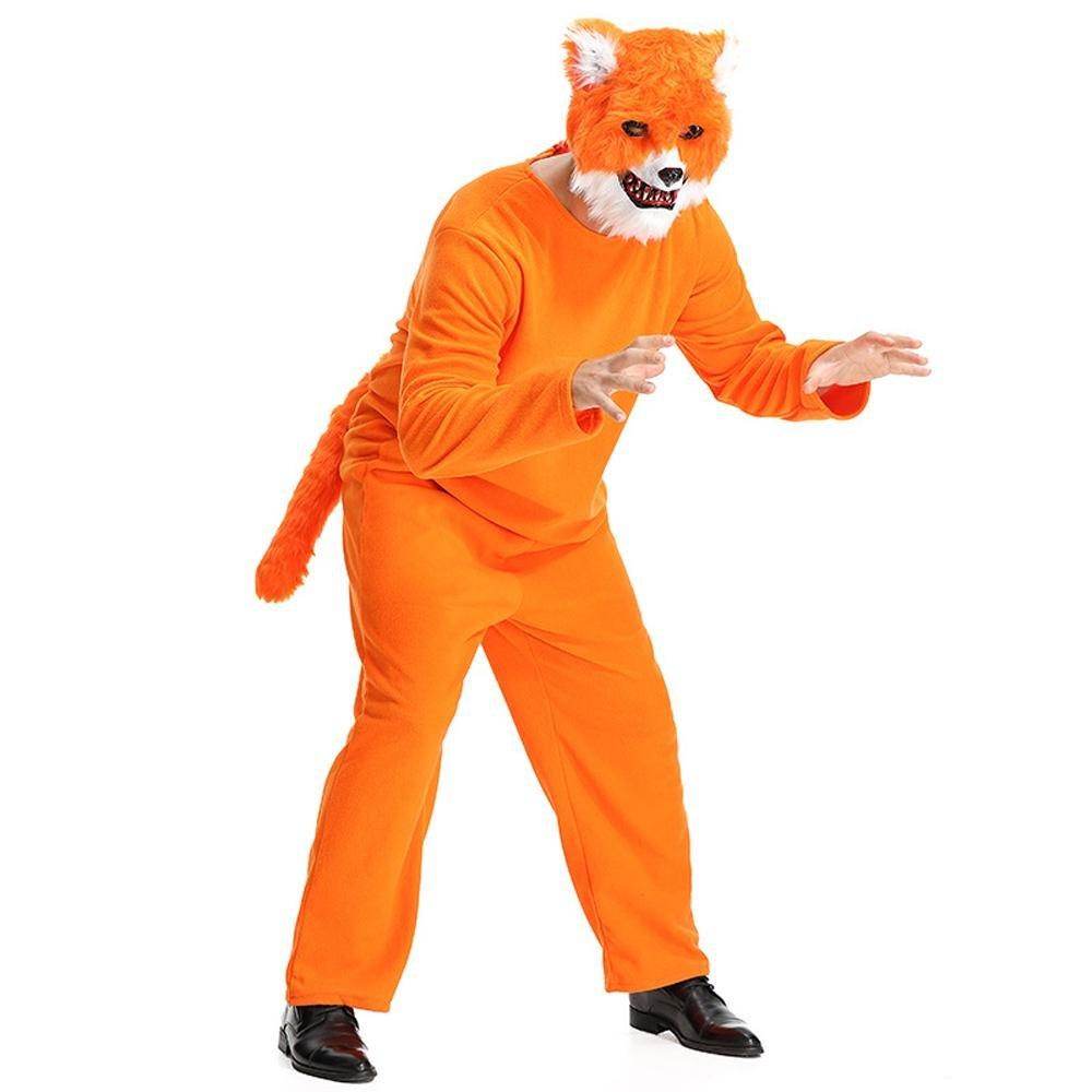 Mr. Sly Fox Animal Adult Jumpsuit Cosplay Costume Carnival - Ecosfun