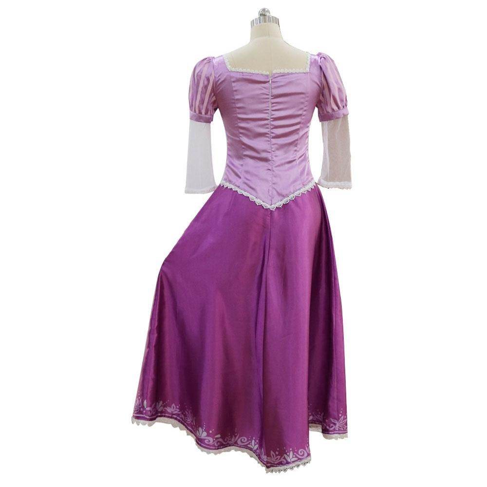 Rapunzel Princess Costume for Women and Girls Tangled Cosplay Dress for Halloween - Ecosfun