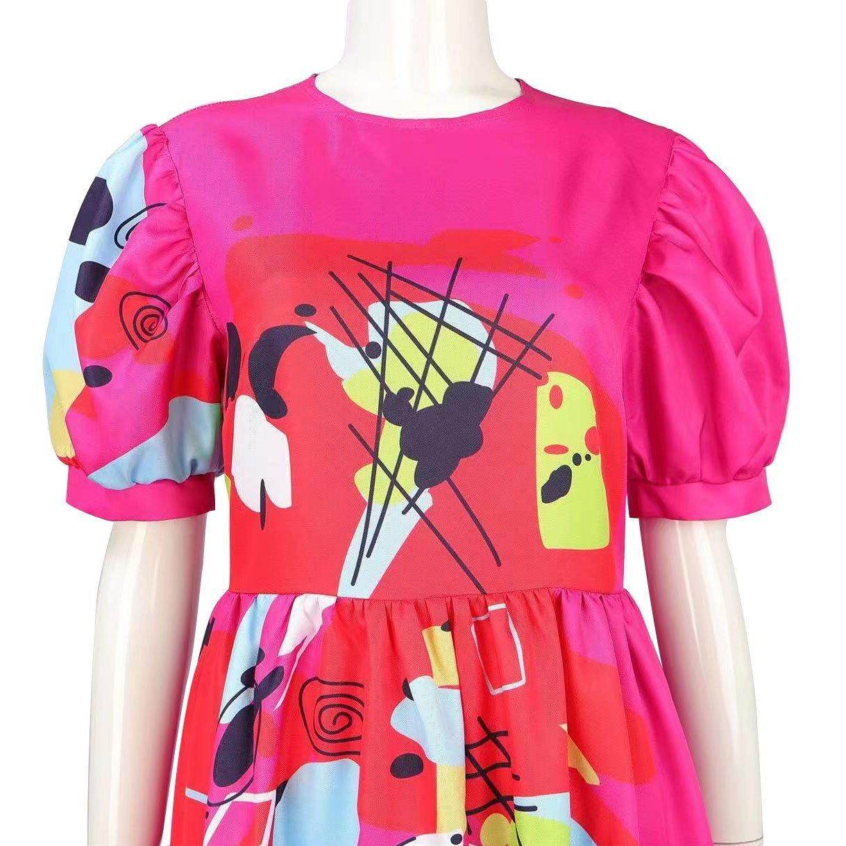 Weird Barbie Costume Movie Kate McKinnon Pink Dress Outfits Halloween Cosplay Adults - Ecosfun